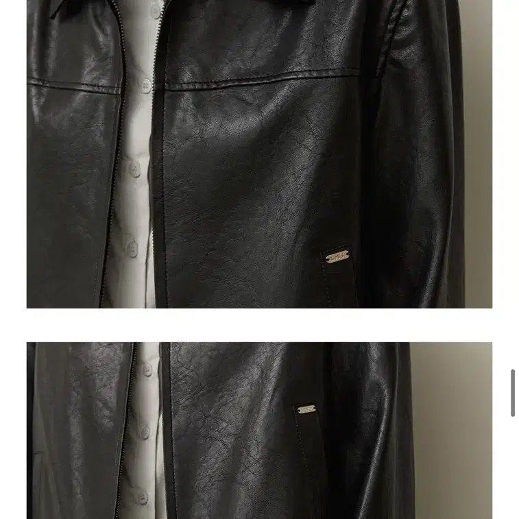 어다울 레더자켓 Pocket ad charm leather jacket