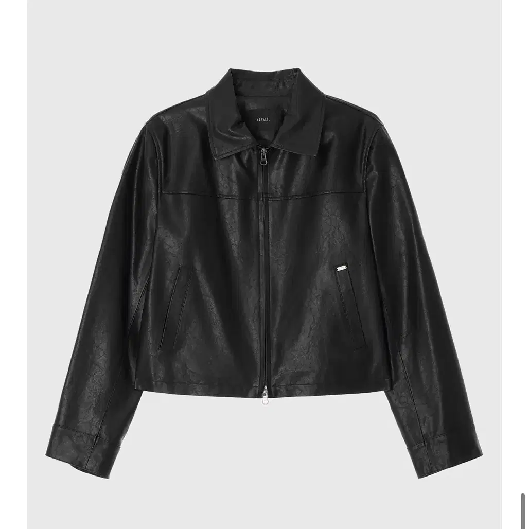 어다울 레더자켓 Pocket ad charm leather jacket