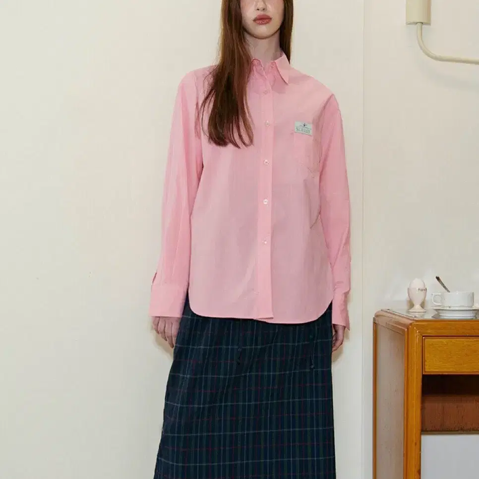 시눈 셔츠 classic cotton shirt (Light Pink)