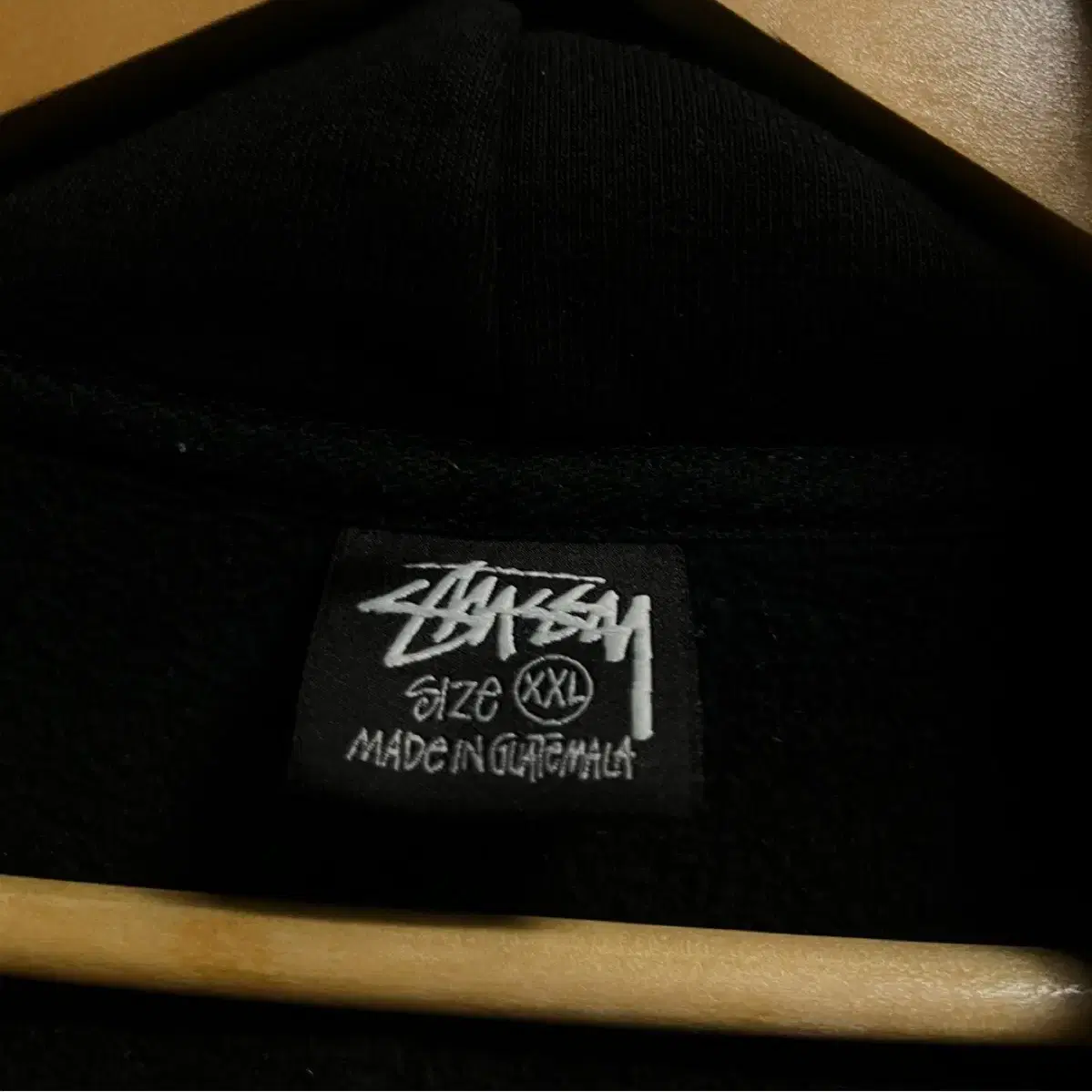 110 stussy 스투시 플립 빅로고 기모 스웻 루즈핏 후드집업 정품