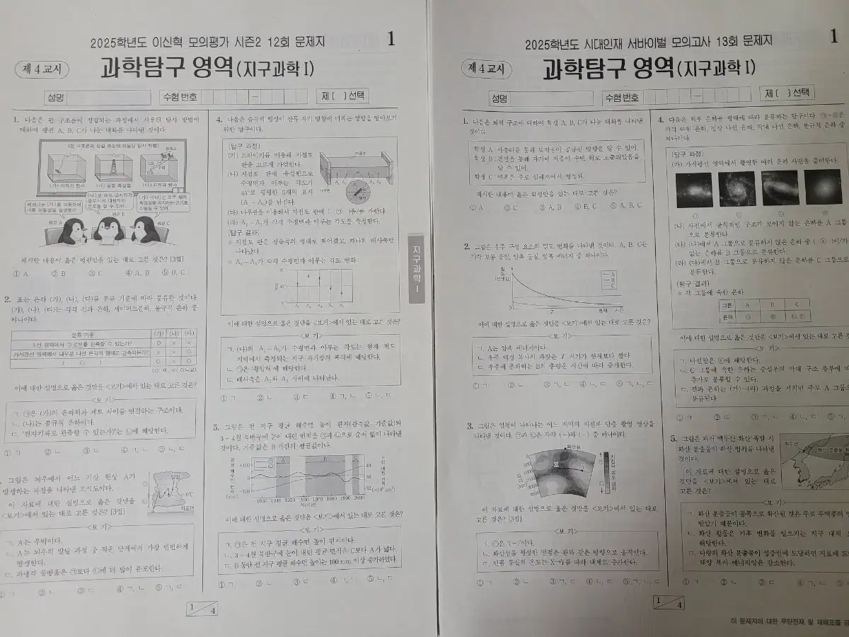 2025 이신혁 모의고사 시대인재 지구과학1