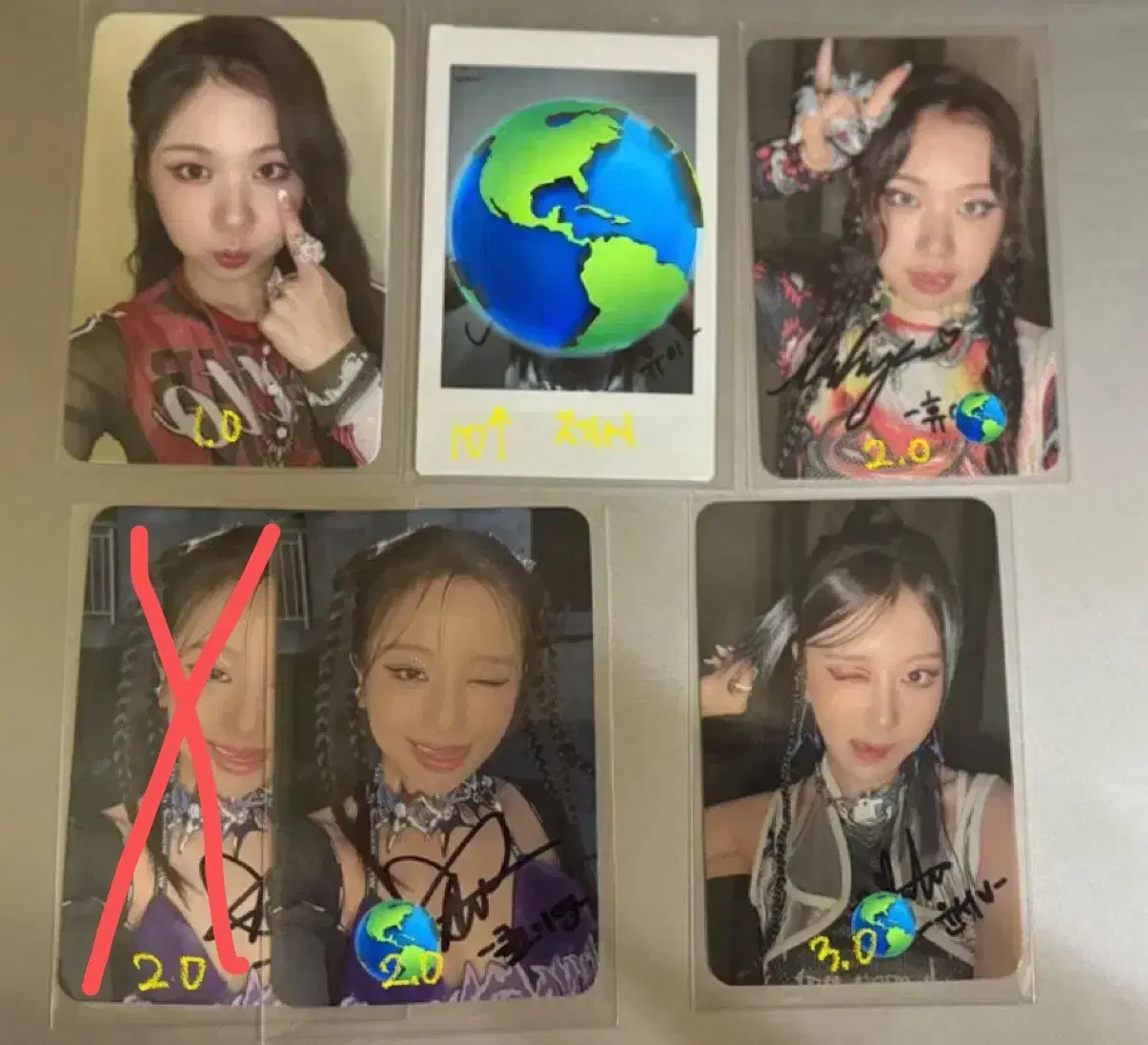 Badvillain photocard,polaroid wts