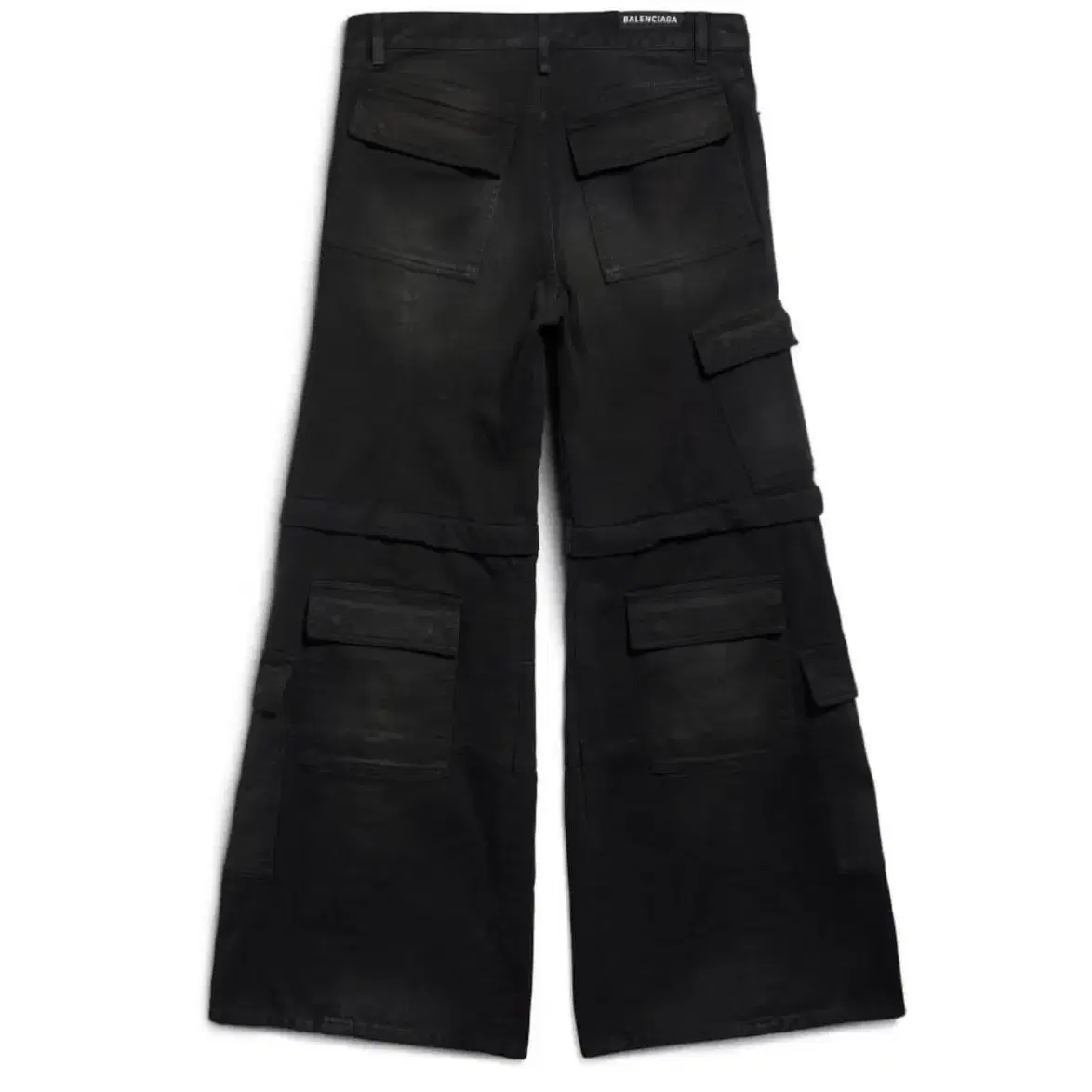 balenciaga Flared Denim Cargo Pants