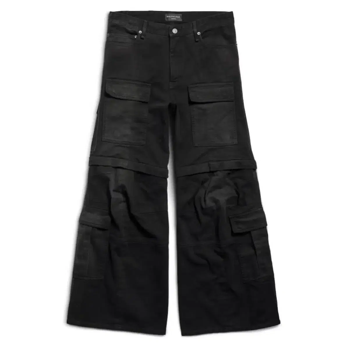 balenciaga Flared Denim Cargo Pants