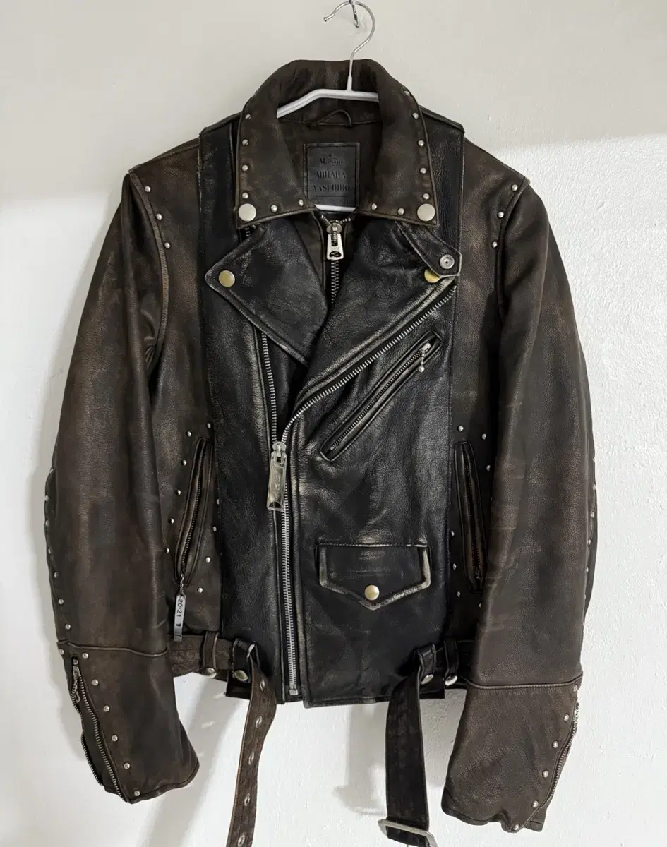 Miharayasuhiro 2WAY Rider Leather Jacket