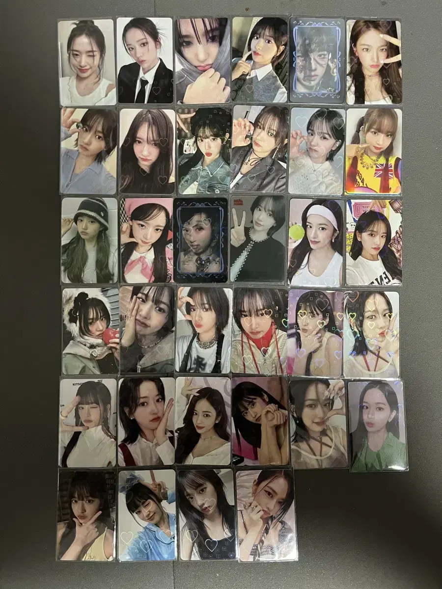 ive yujin, leeseo, wonyoung, lay 34photocards in bulk60000 won