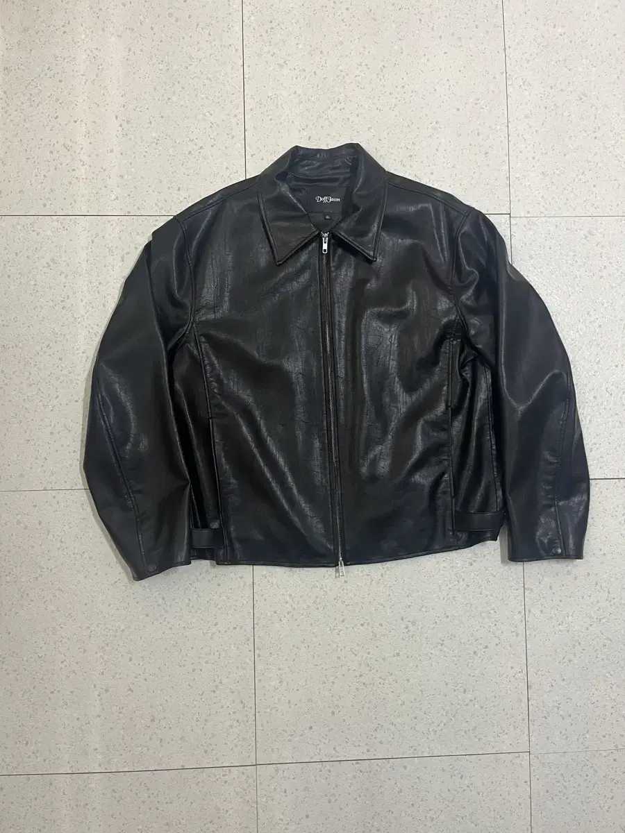 Dopejayson Overfit Vegan Leather Crop Jacket [XL]