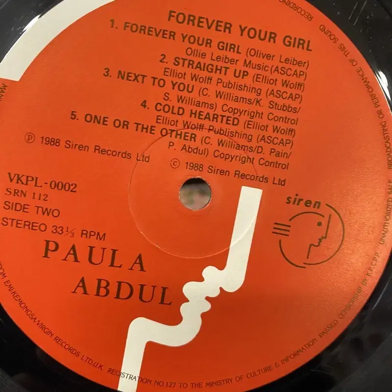 PAULA ABDUL  LP / AA1852