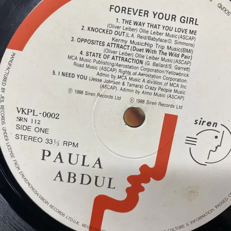 PAULA ABDUL  LP / AA1852