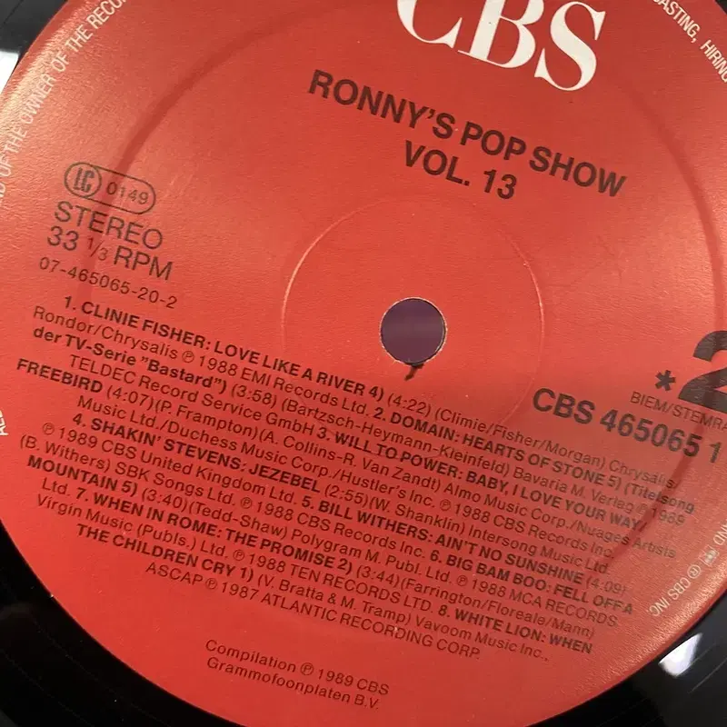 RONNYS POP SHOW LP / AA1857