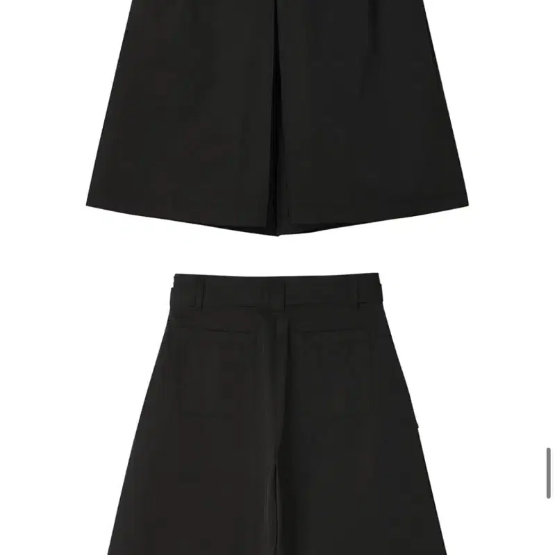 [아위] ahwe nylon culotte black 나일론 큐롯팬츠