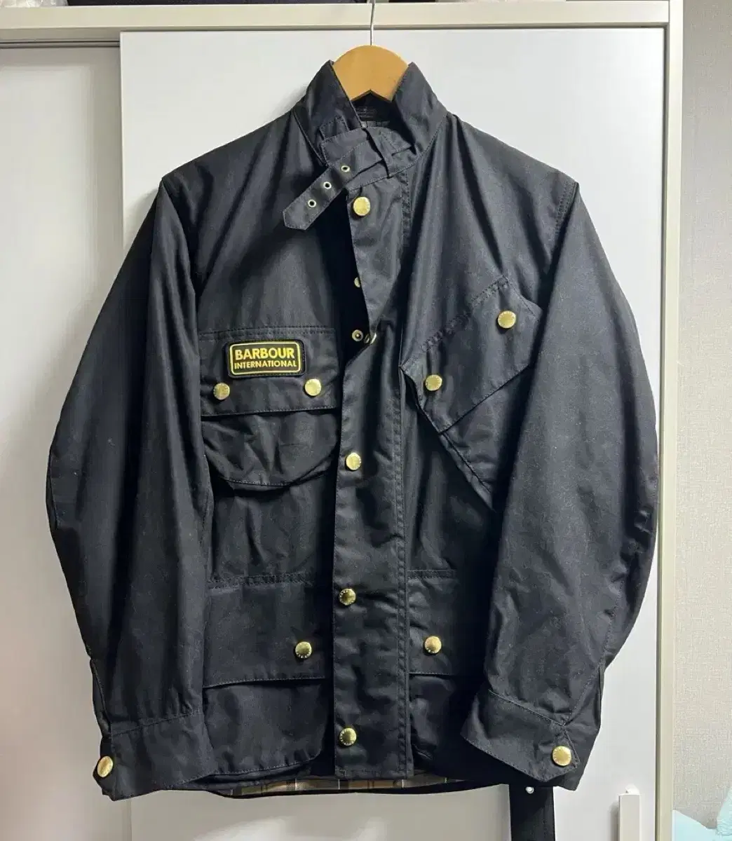 Barbour International Size 32 Original Wax Jacket Black