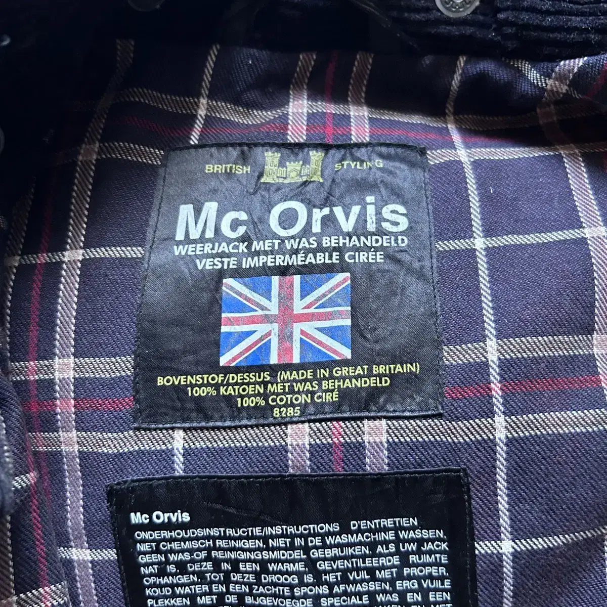 Mc Orvis 왁스드 필드 자켓 야상 England