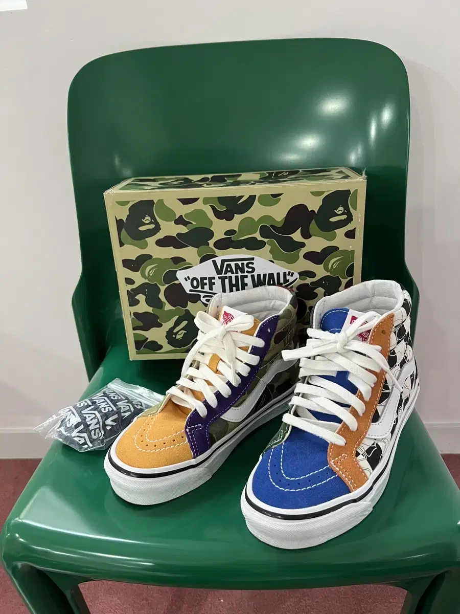 Vans x BAPE Sk8-Hi 38 DX Blue Multi