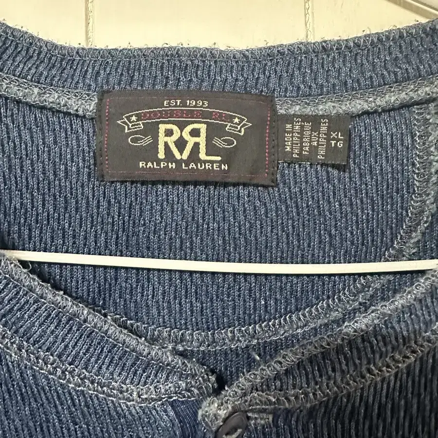 Rrl 인디고 와플반팔티