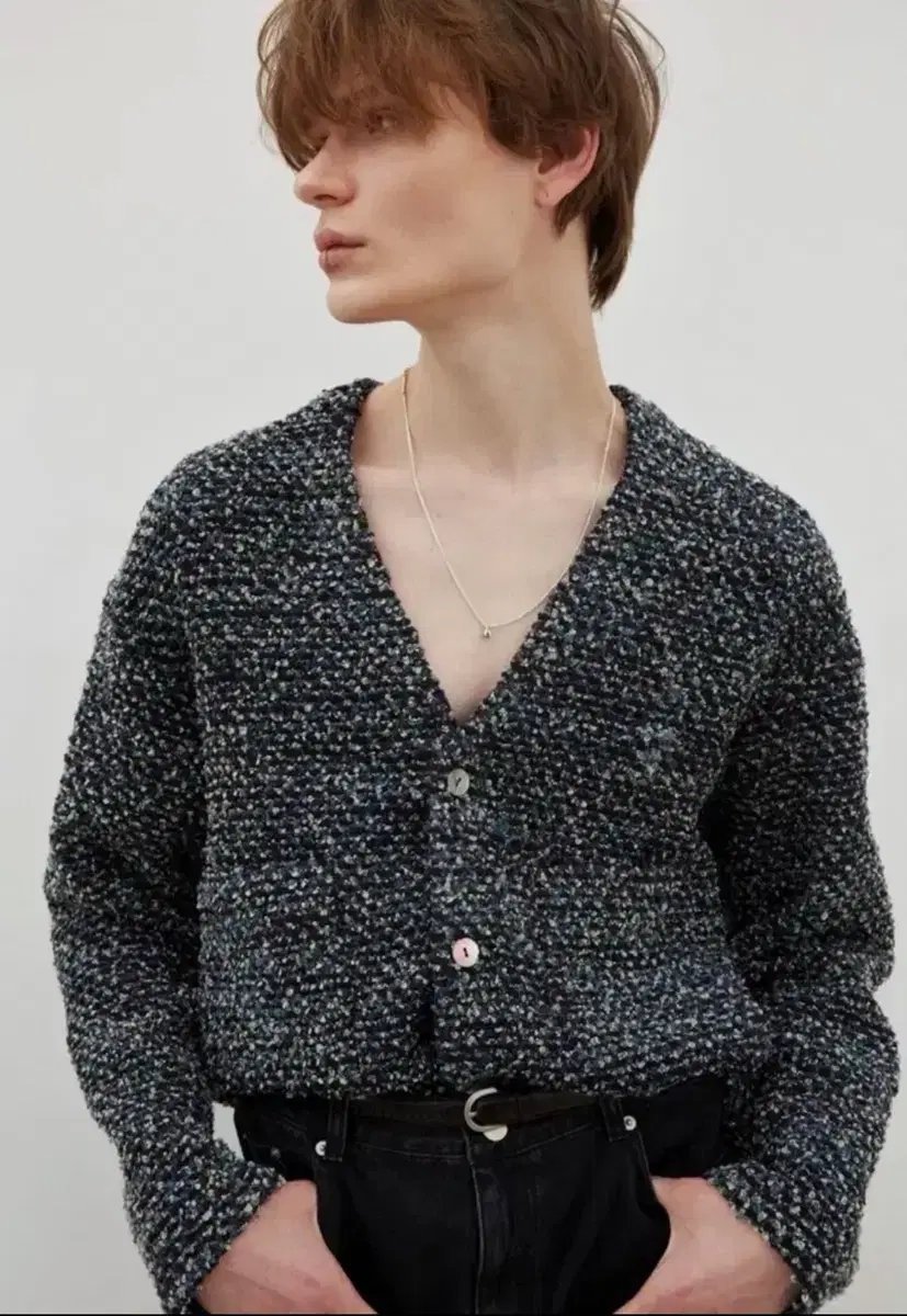 CrushAgain bloo Tweed Cardigan L