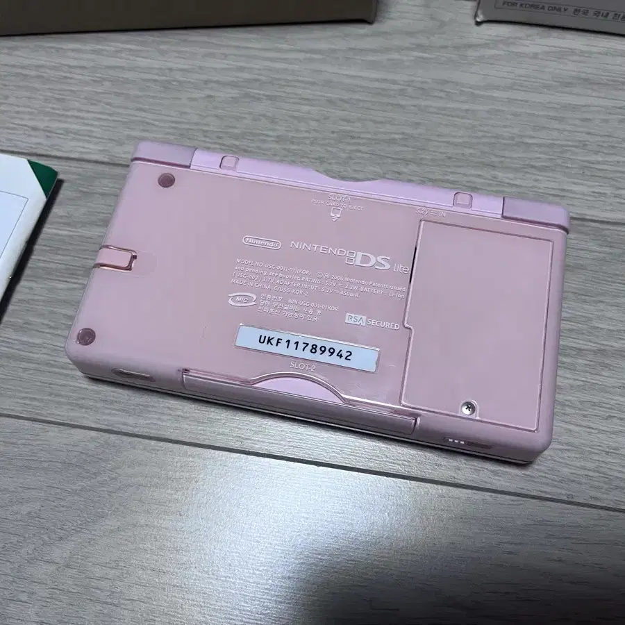 [국내 정발] 닌텐도 ds lite 노블핑크 박셋