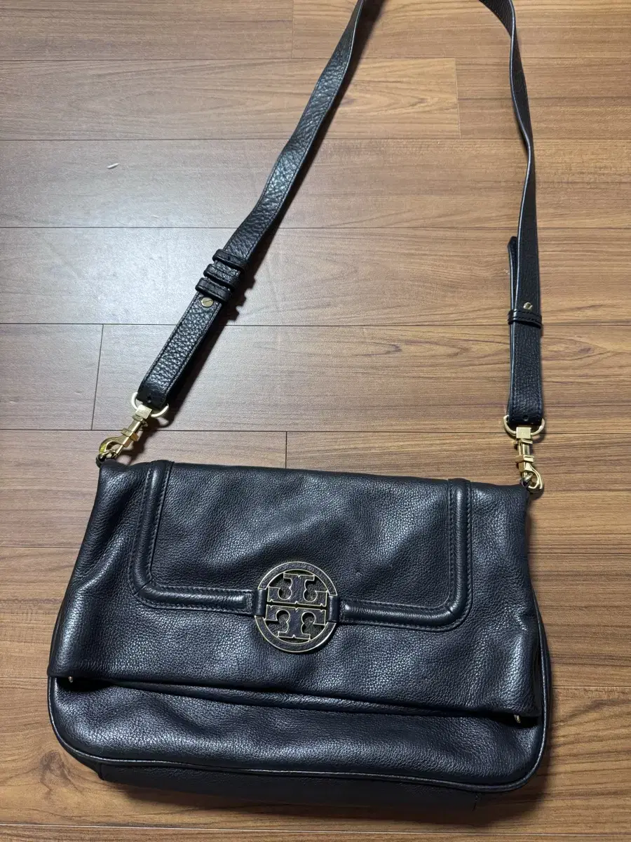 Tory Burch Leather Shoulder Bag, Black