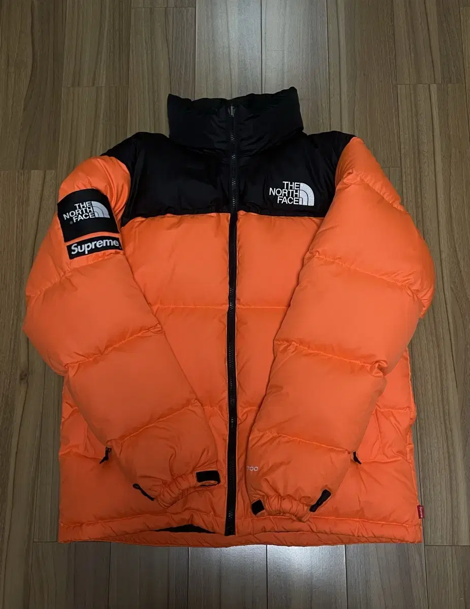 supreme x northface 슈프림 노스페이스 눕시 패딩 오렌지M