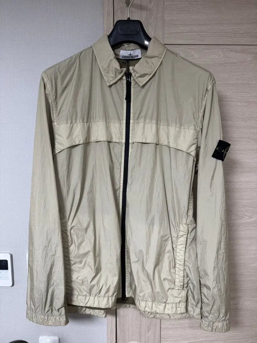 Stone Island Garment Dyed Crinkle Wrap Overshirt Sand Sells