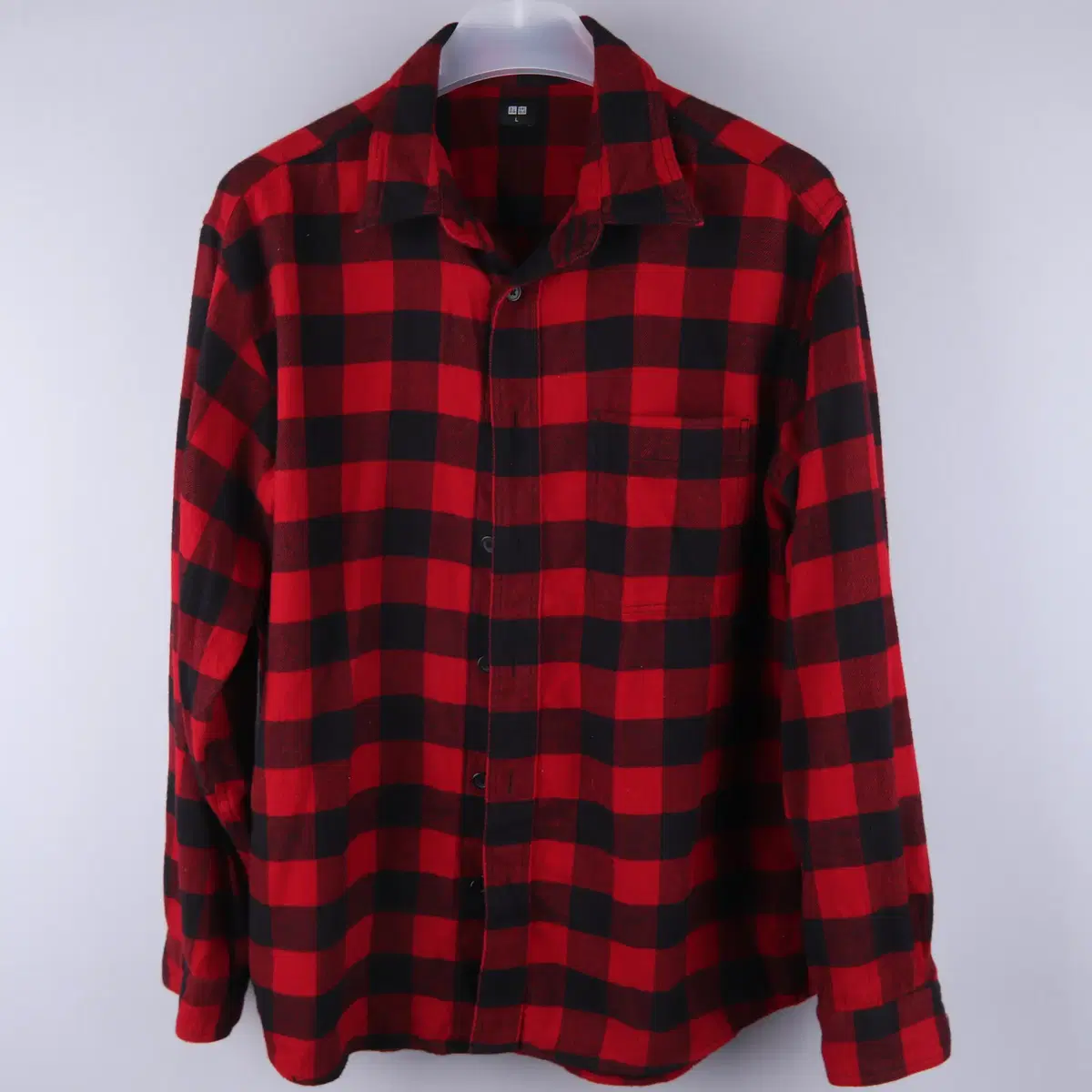 Uniqlo Flannel check shirt red (L)