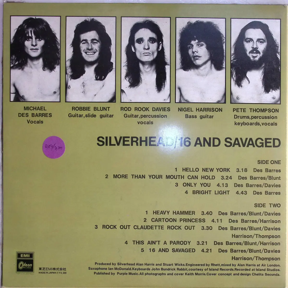 Silverhead - 16 and Savaged