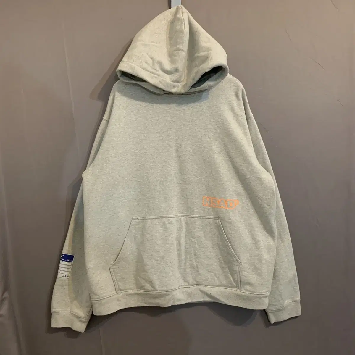 105 XL NSAD Overfit Printed Brushed Hoodie