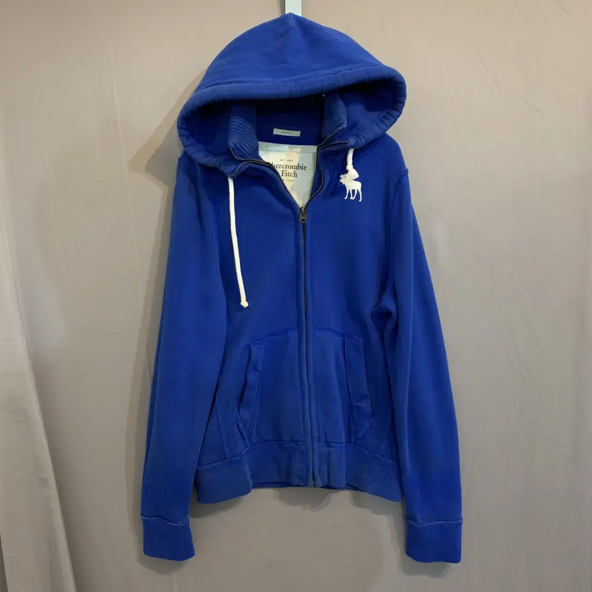 100L Abercrombie & Fitch Muscle Fit Double-Zip Brushed Hooded Zip-up