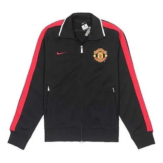 105 XL Nike Man U Black and White Tracktop Jersey Jacket