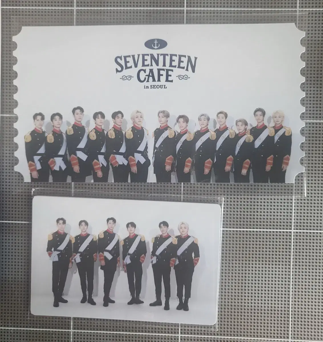 seventeen cafe seoul ticket photo group version wts