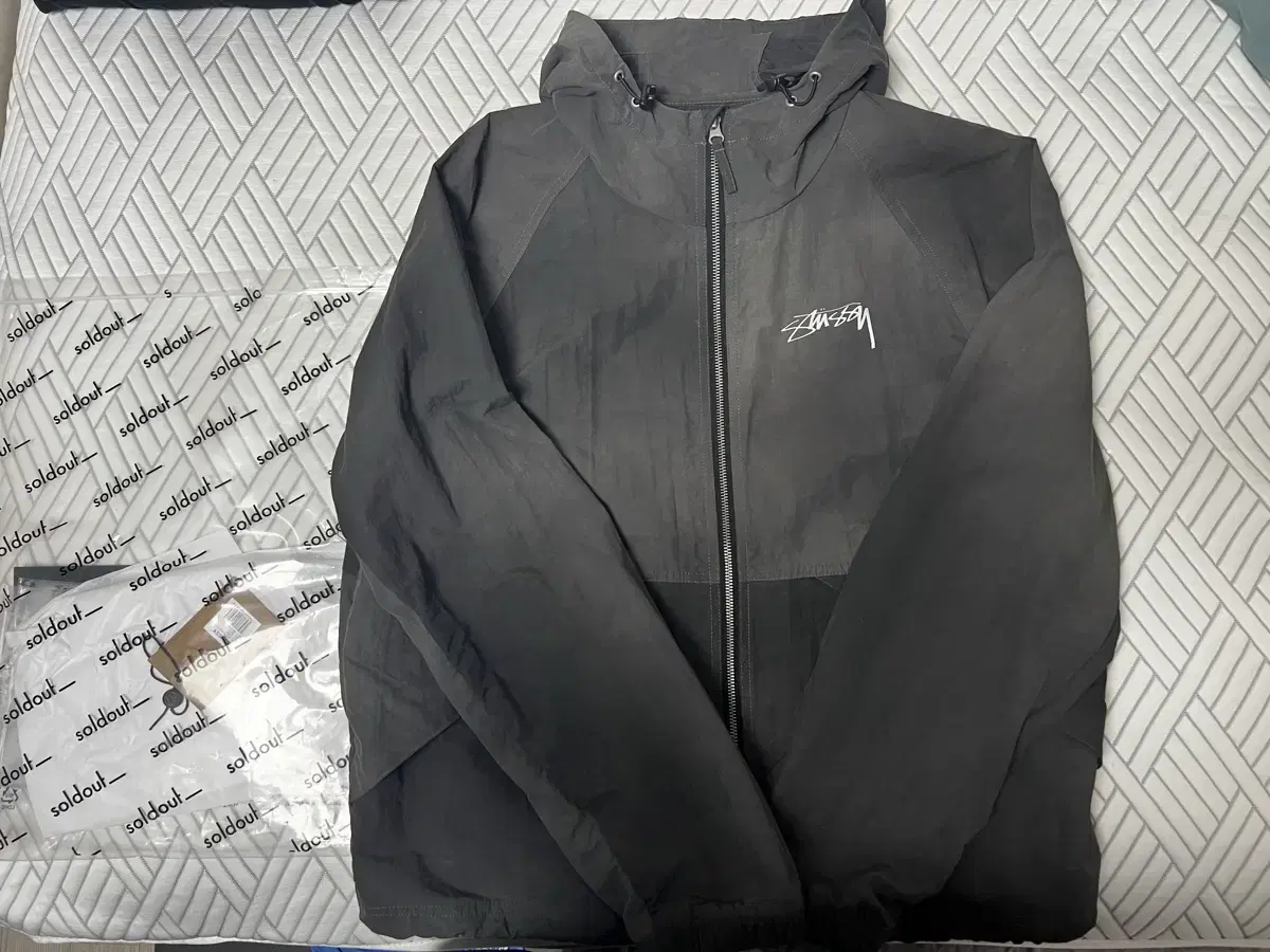 [M]Stussy Beach Shell Jacket Black Older Version