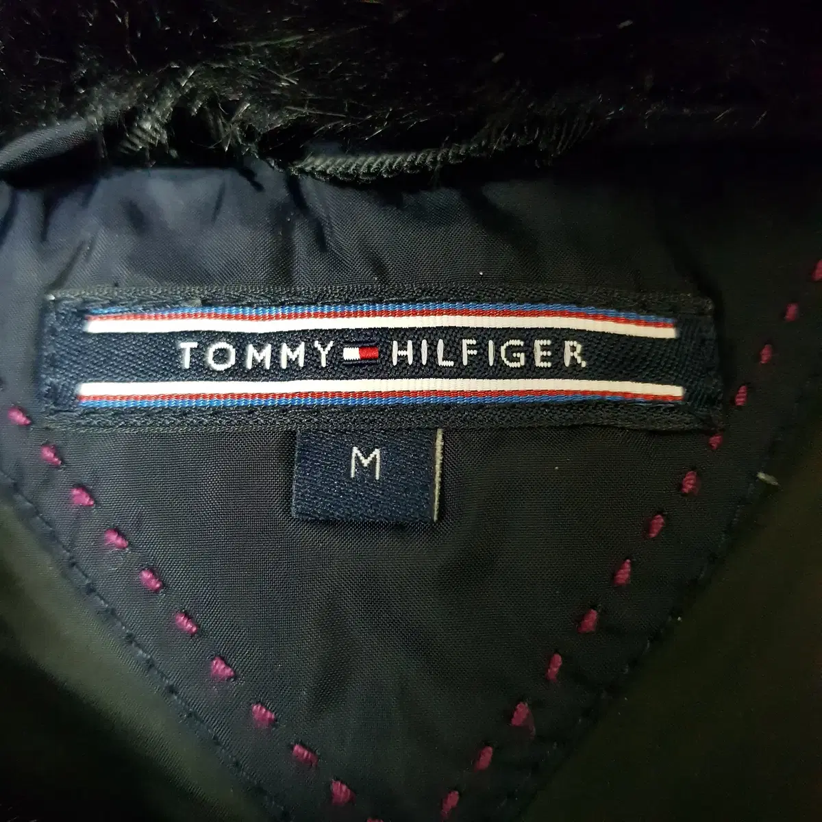 TOMMY HILFIGER 구스다운 후드패딩 M