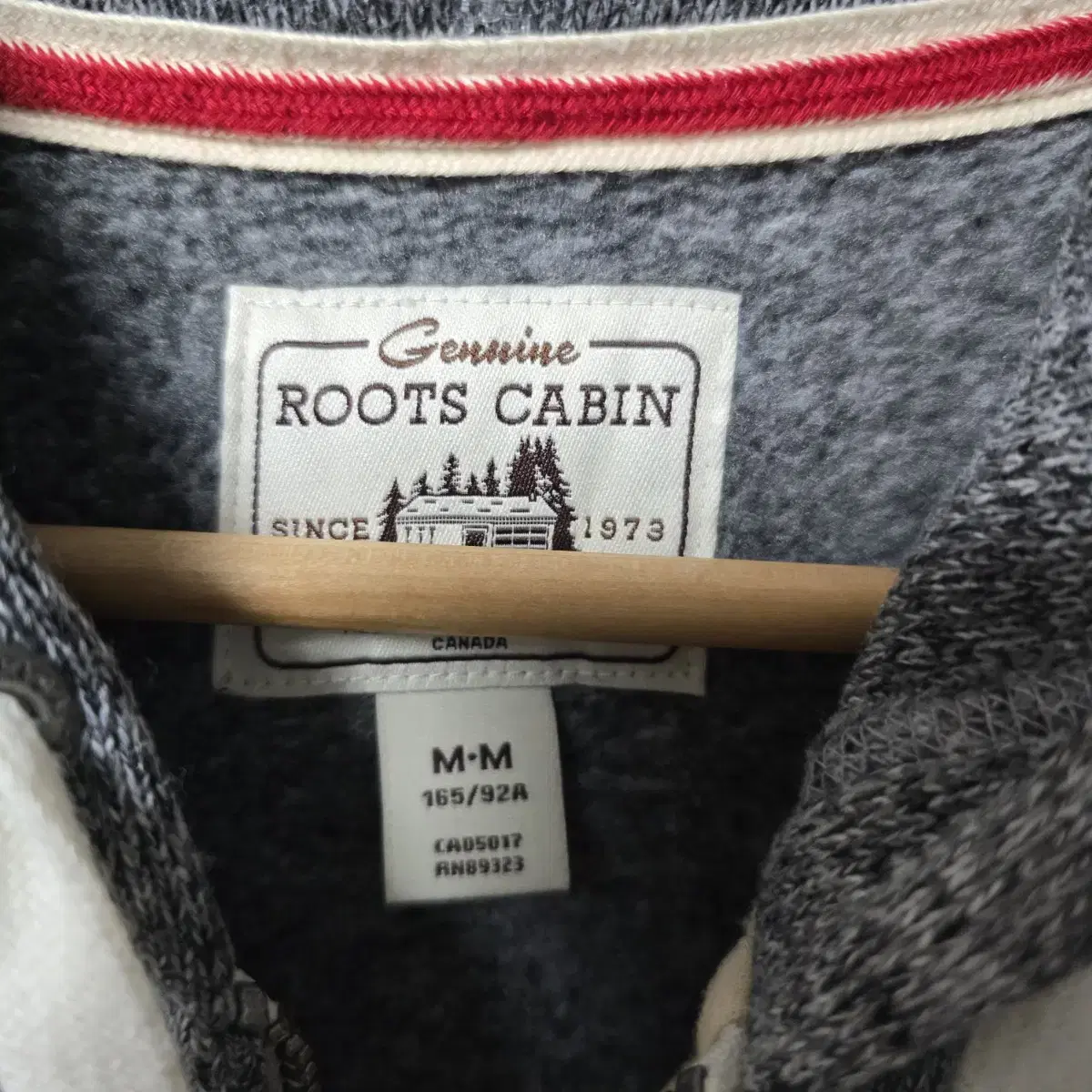 Roots CANADA 니트 후드집업 90