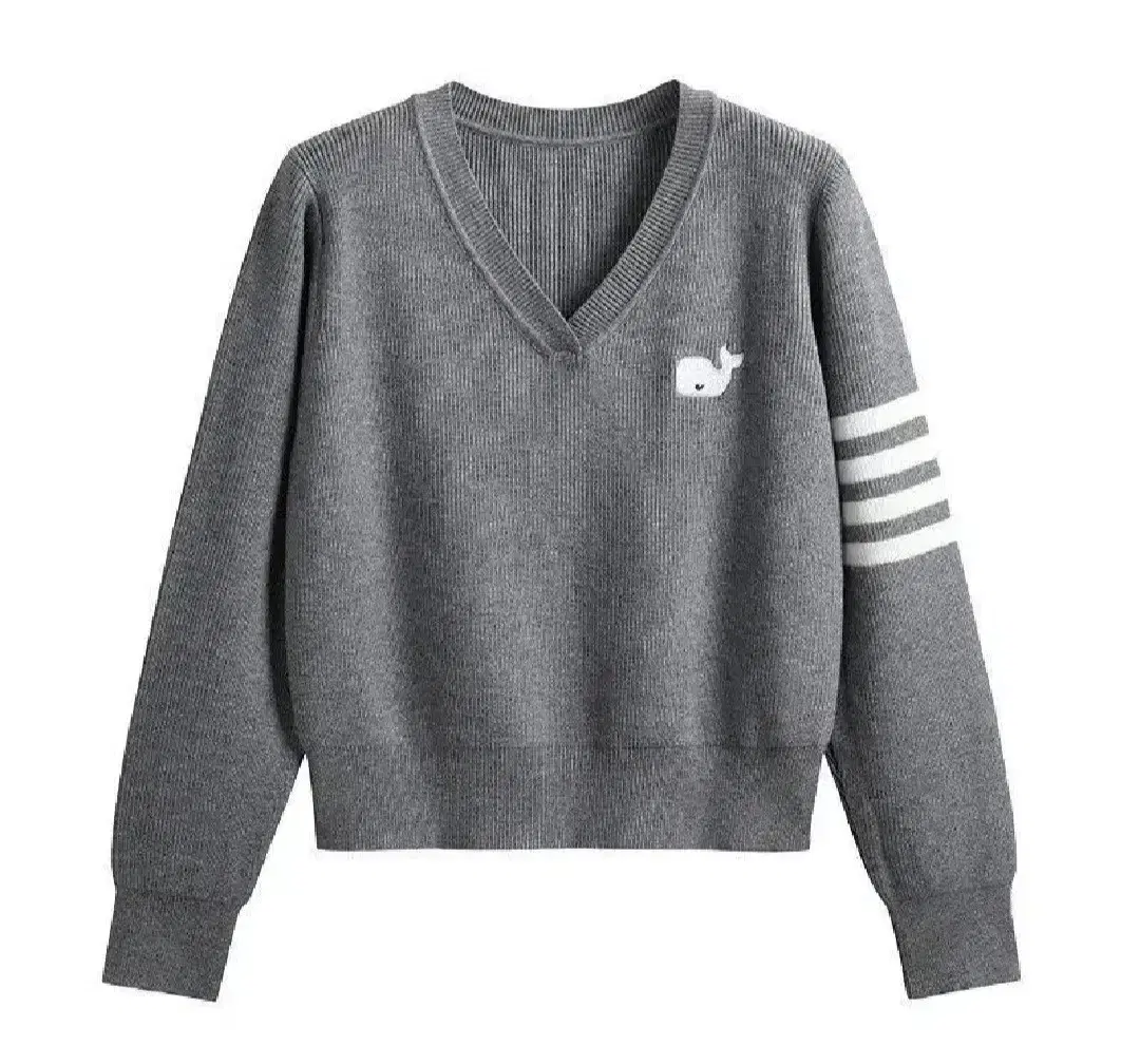 Whale V-Neck Knit - Follow for 1,000 won off