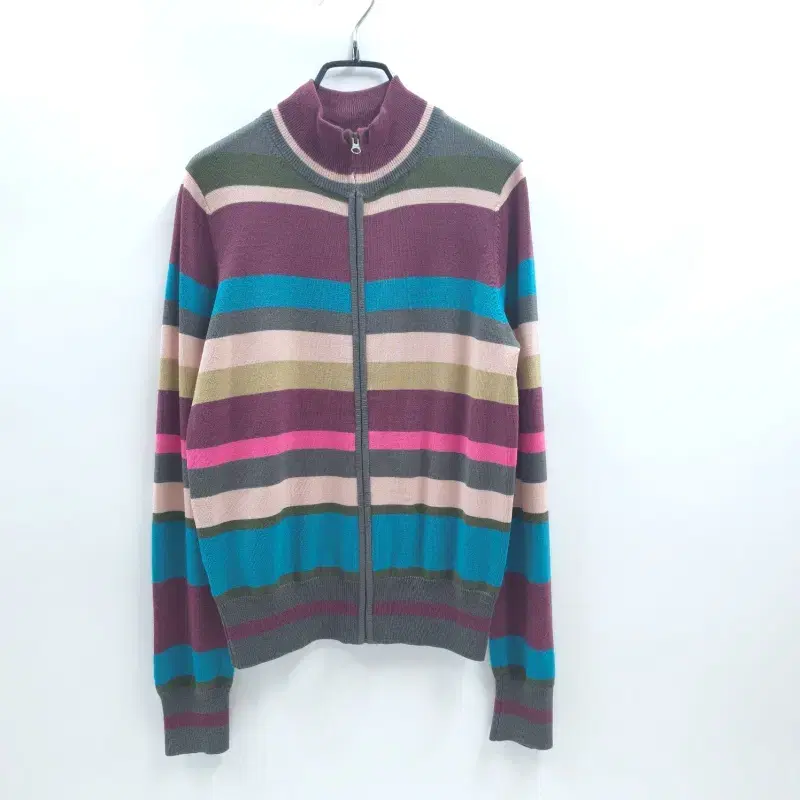 PAUL SMITH 폴스미스 울블렌드 스트라이프 니트 집업가디건 C208