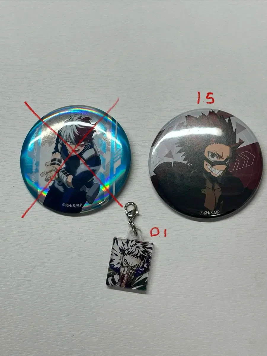 Todoroki ,Kirishima Canvas Overhaul Keyring