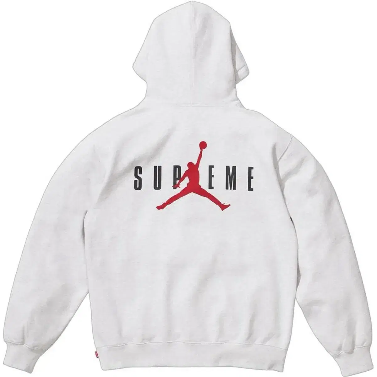 Supreme x Jordan Hooded Sweatshirt Ash Gray XXL