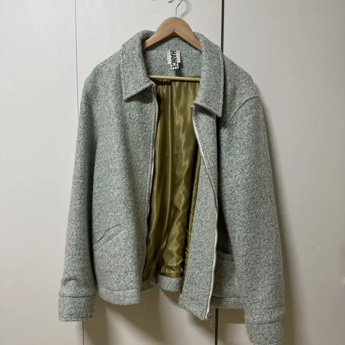 Chancechance Unisex Wool Mint Short Jacket FREE