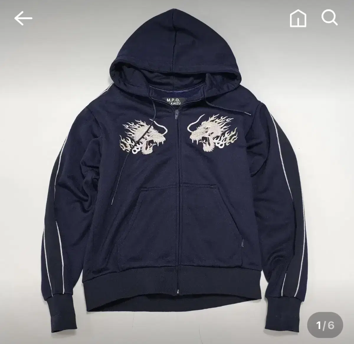 MPQ MPQ Dragon Hoodie Zip Up