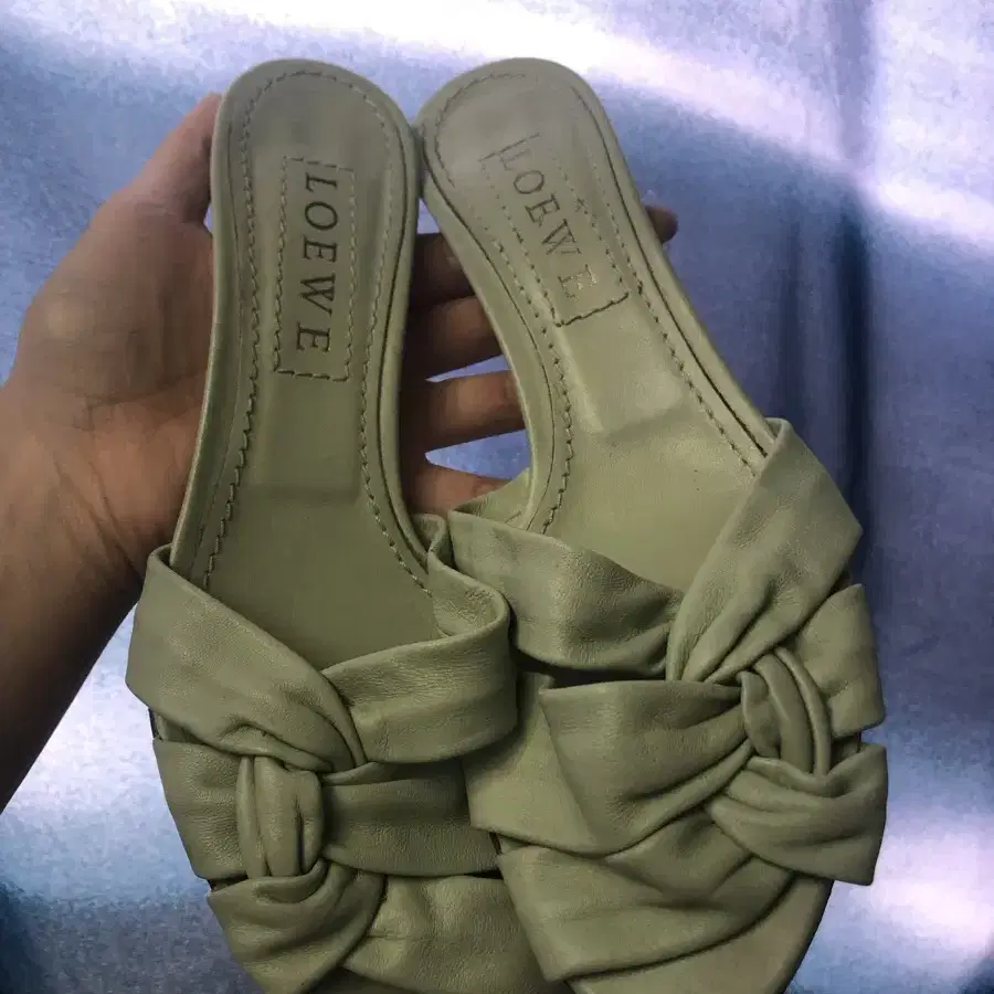 LOEWE 38 lambskin mule heels KR245