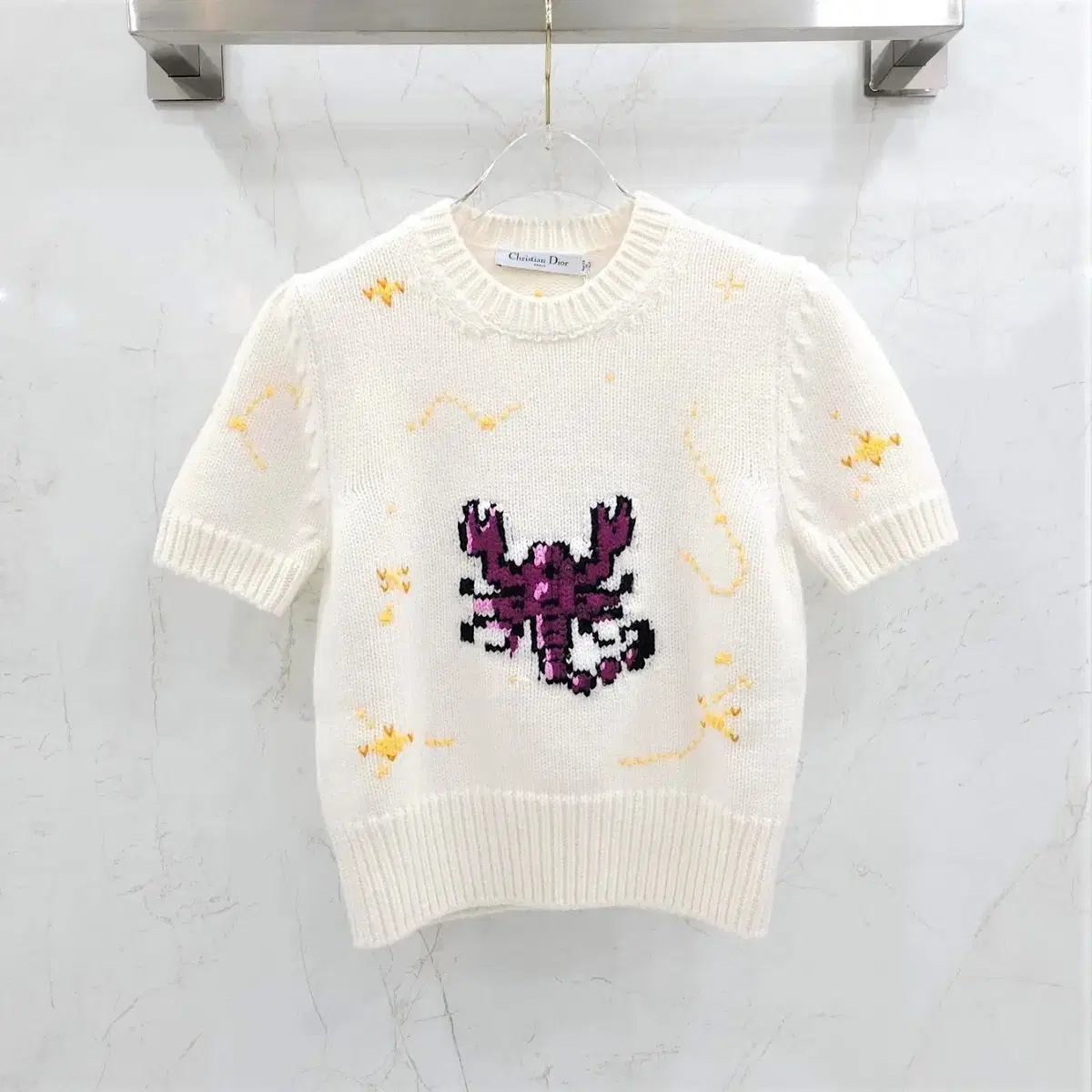 40 / Dior Zodiac Pixel Sweater Short Sleeve