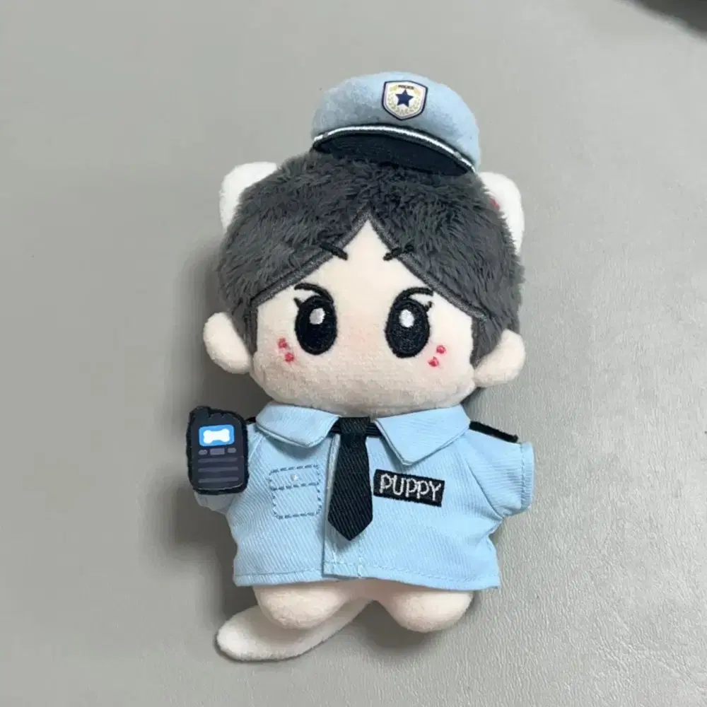 10cm 꼬마 경찰관 인형옷 솜인형 의상 옷장 무속성 티백버블티