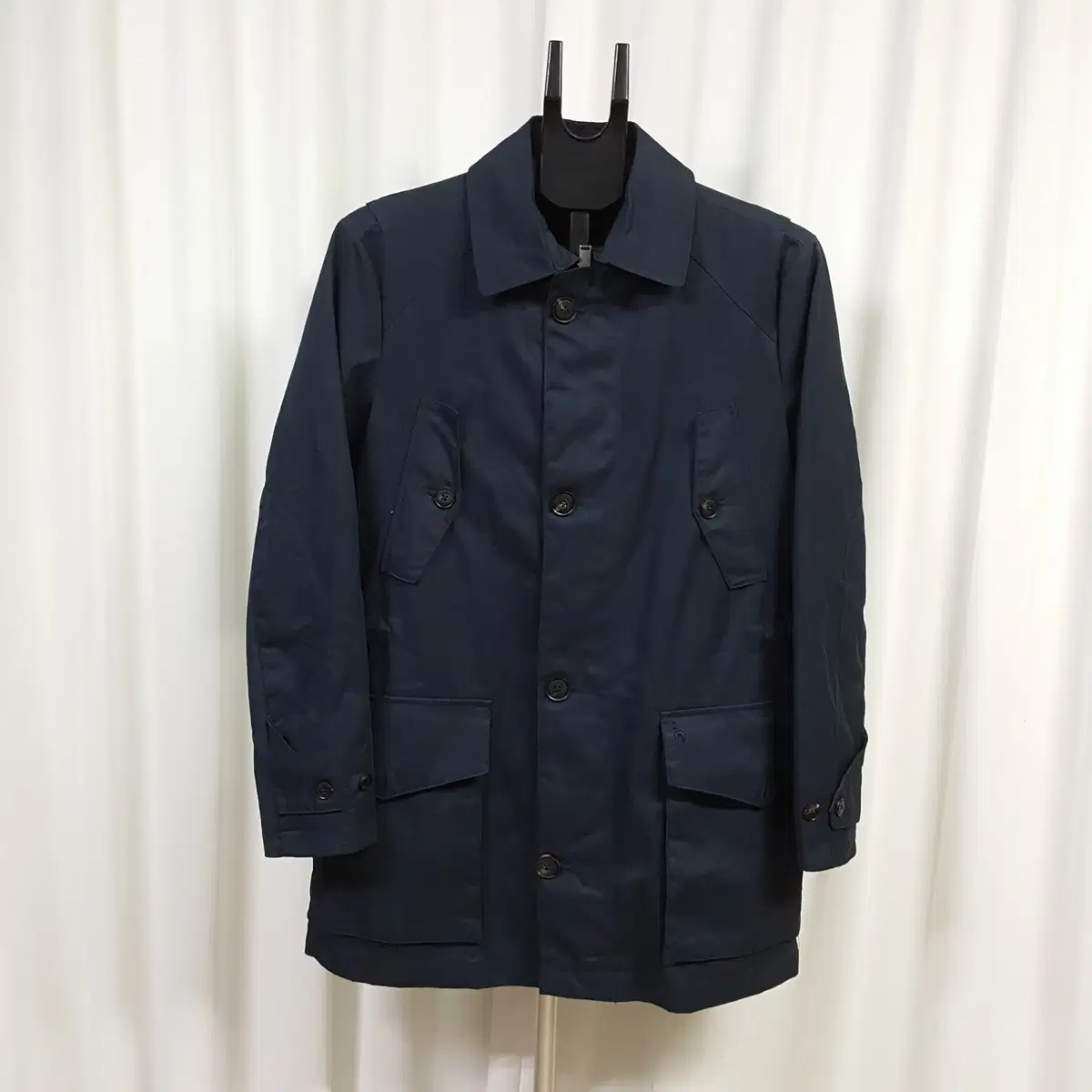 Hedges Business Coat Men's 100 Navy Oilcloth