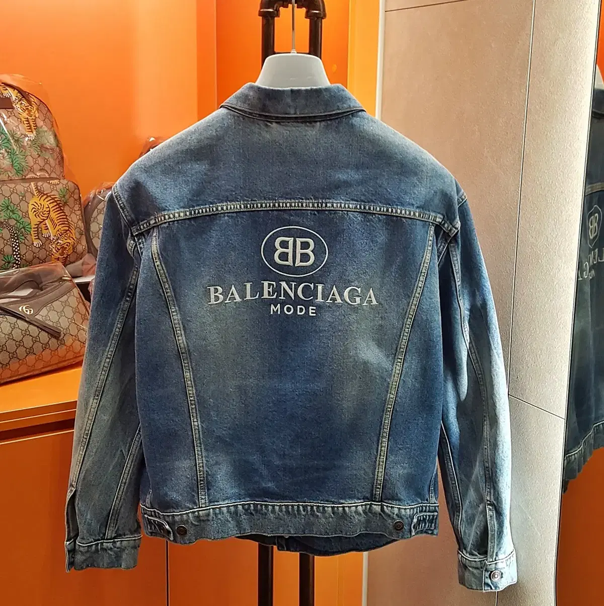 [S级]Balenciaga BB Logo Denim Jacket 44