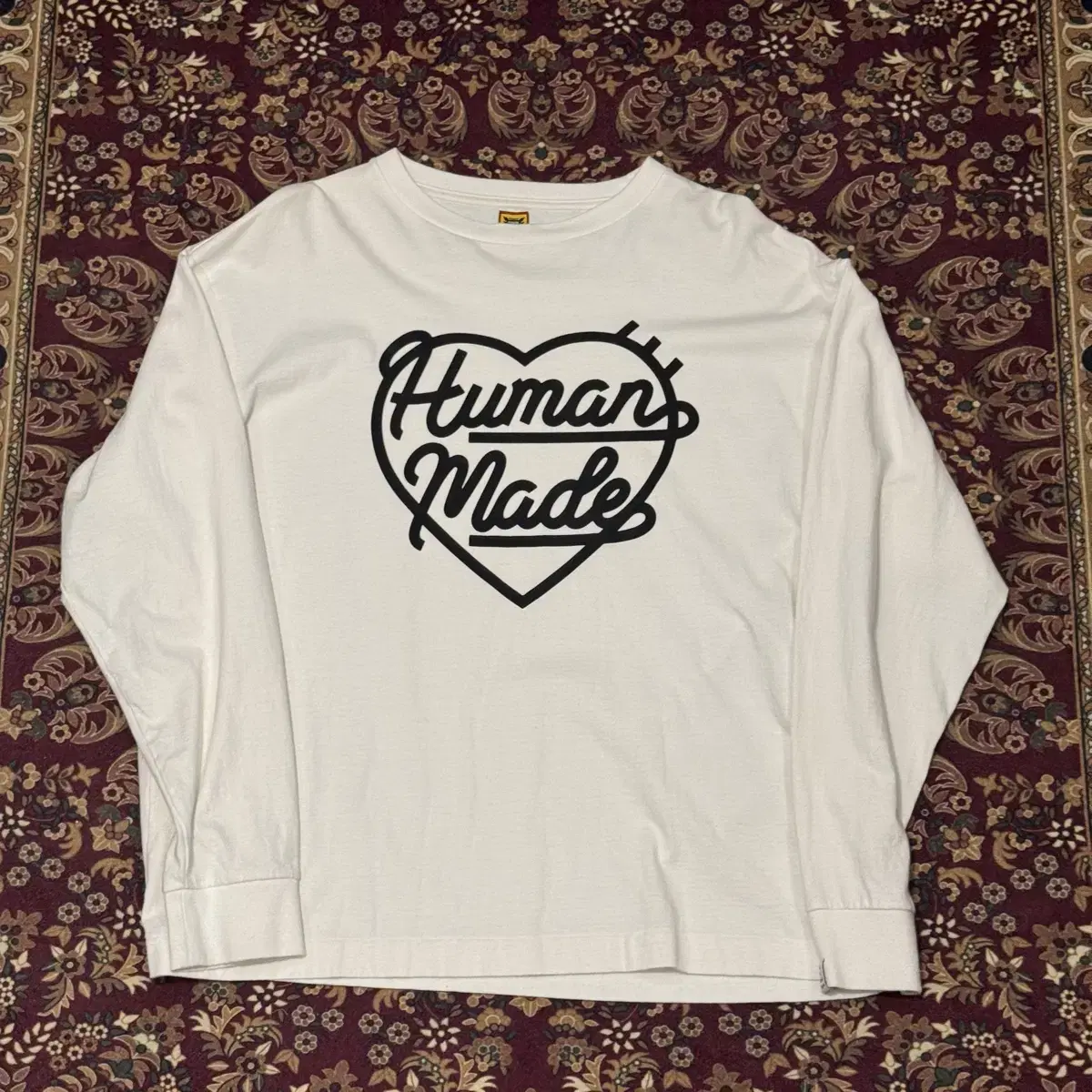 HumanMade Heart Logo Long Sleeve White XL