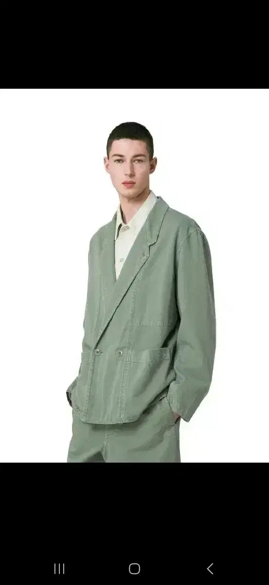 Le Mer Workwear Blazer Hedge Green L