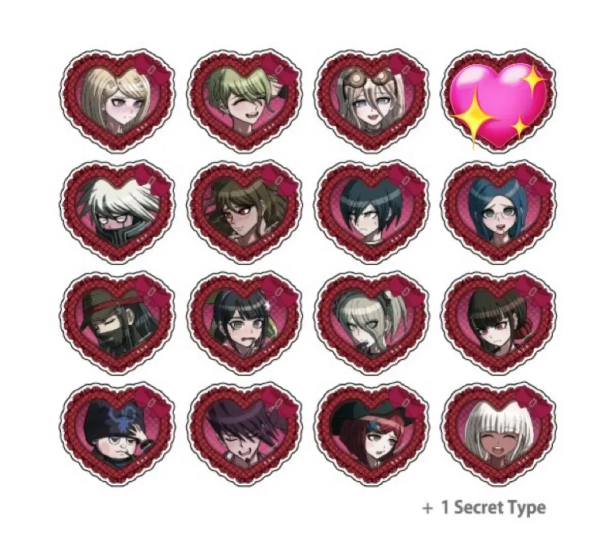 New Danganronpa V3 Dangan Heart acrylic Badge Tool Subdivision