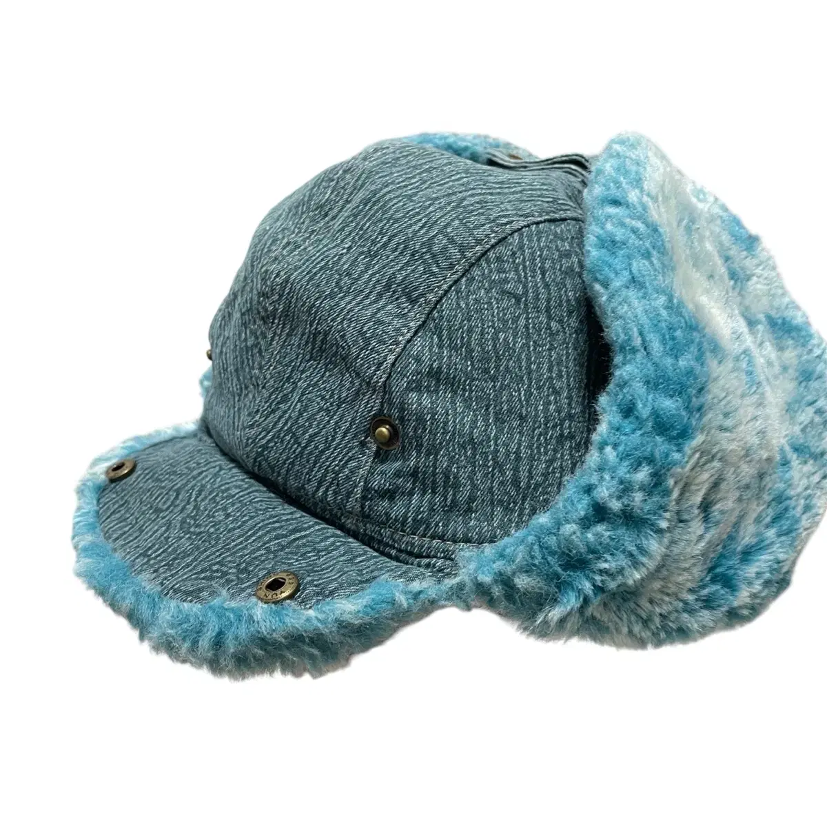 Bluegreen vintage earflaps trooper hat