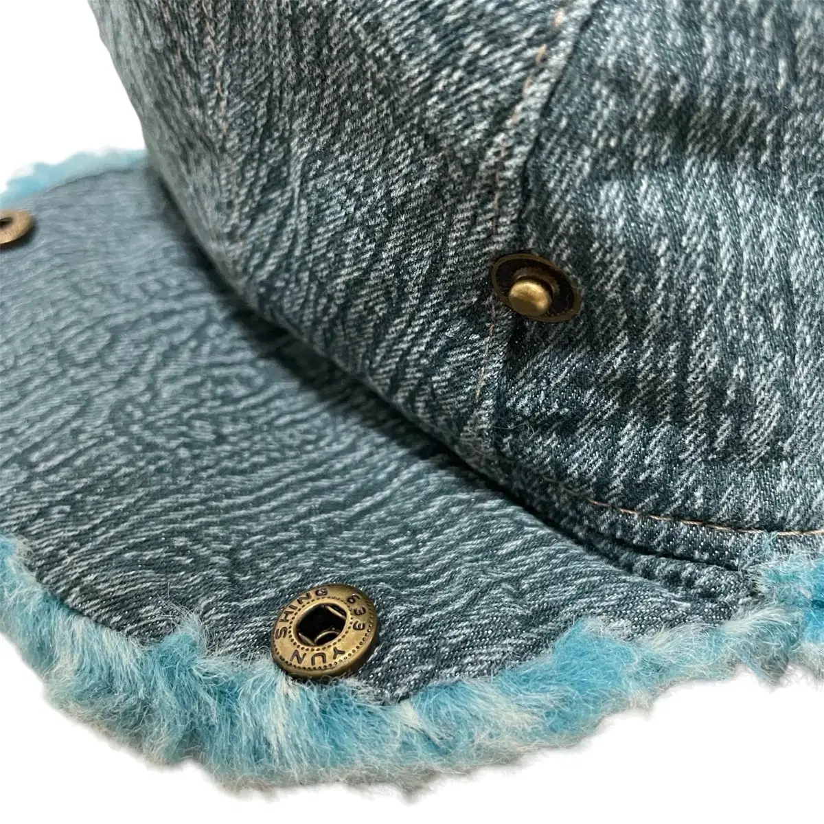 Bluegreen vintage earflaps trooper hat