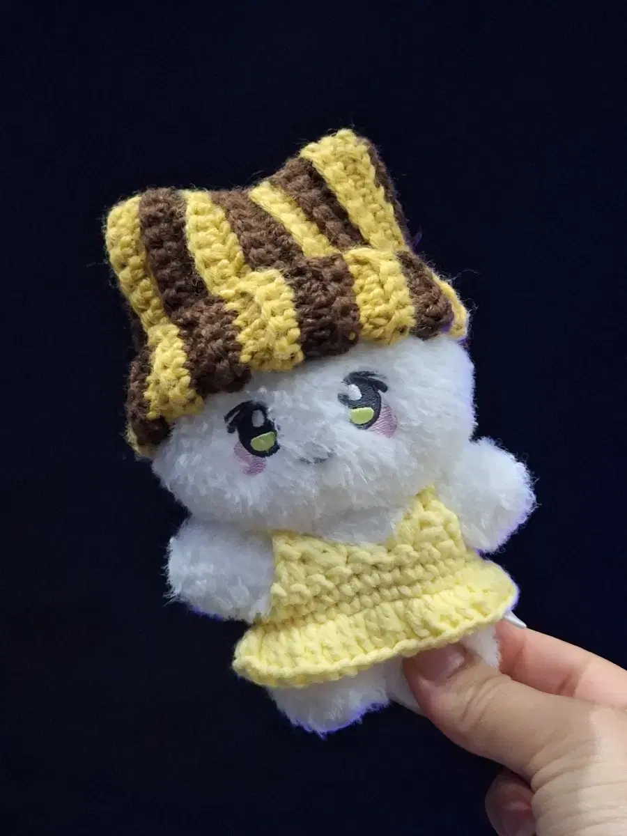 Beanie with binning park eunbin doll knitting clothes